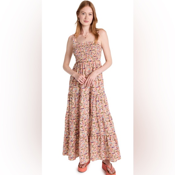 Scotch & Soda Dresses & Skirts - Scotch & Soda Strappy maxi dress smocked ditsy multicolor floral women’s size M